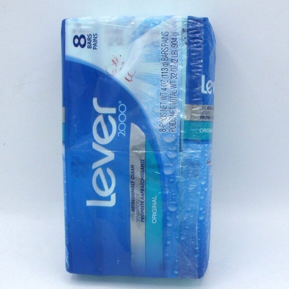 Lever 2000 Original Fresh Refreshing Clean 8-Bar Soap 4 Oz Each For All Skin Typ - Picture 1 of 4
